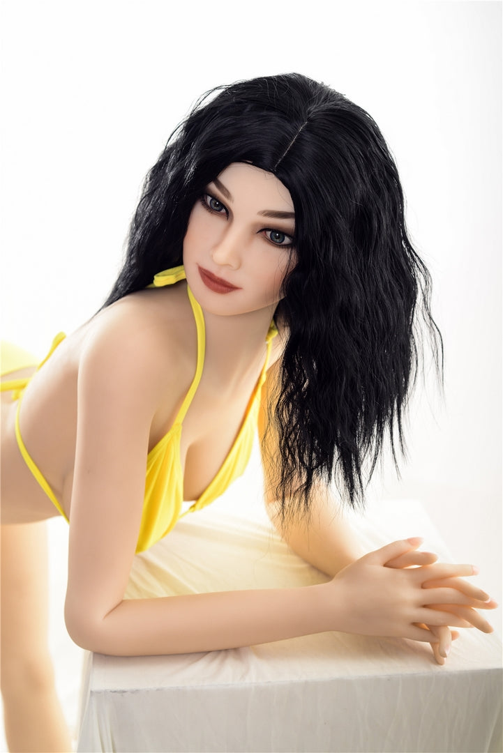 Hellen169cm Oriental tall beauty black hair TPE skinny sex doll Irontech doll