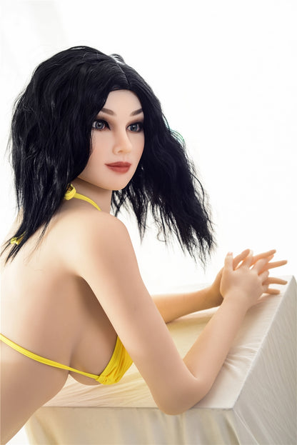 Hellen169cm Oriental tall beauty black hair TPE skinny sex doll Irontech doll