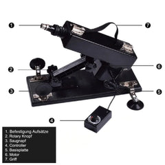Sex Machine with Dildo Stroke 6cm