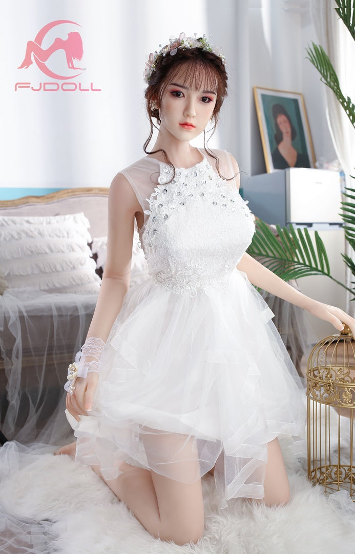 159cm white dress girl sex doll D cup FJ DOLL Sherry