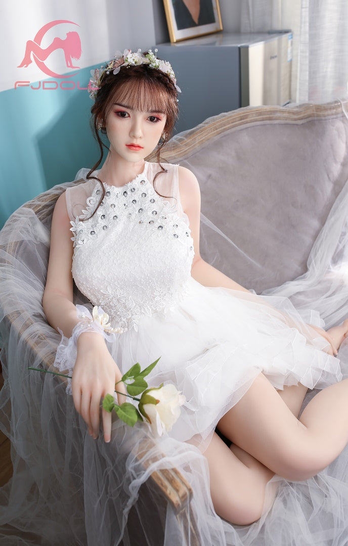 159cm white dress girl sex doll D cup FJ DOLL Sherry