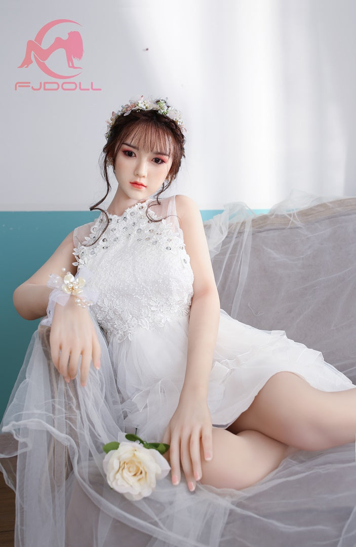 159cm white dress girl sex doll D cup FJ DOLL Sherry