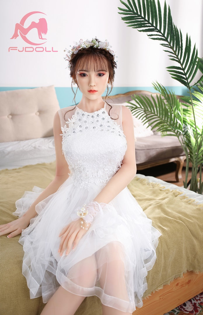 159cm white dress girl sex doll D cup FJ DOLL Sherry