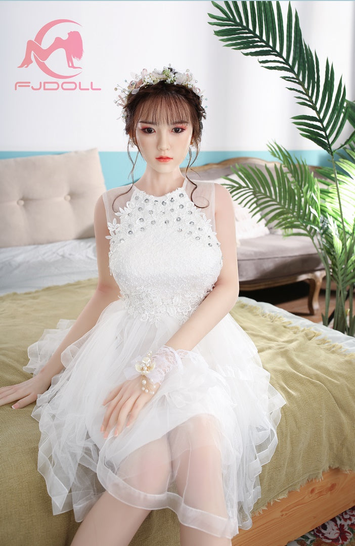 159cm white dress girl sex doll D cup FJ DOLL Sherry