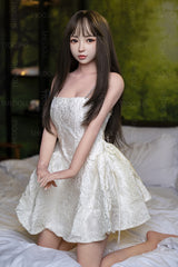 148cm Coco-C cup TPE Chinese love doll SHE Doll white dress girl