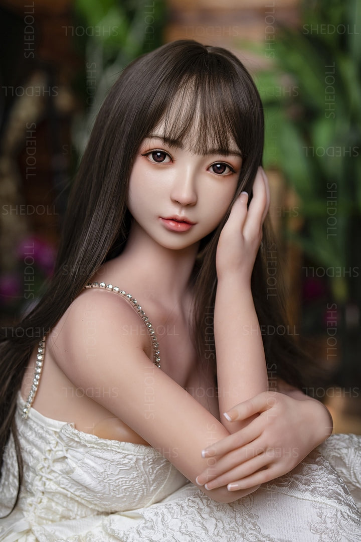 148cm Coco-C cup TPE Chinese love doll SHE Doll white dress girl