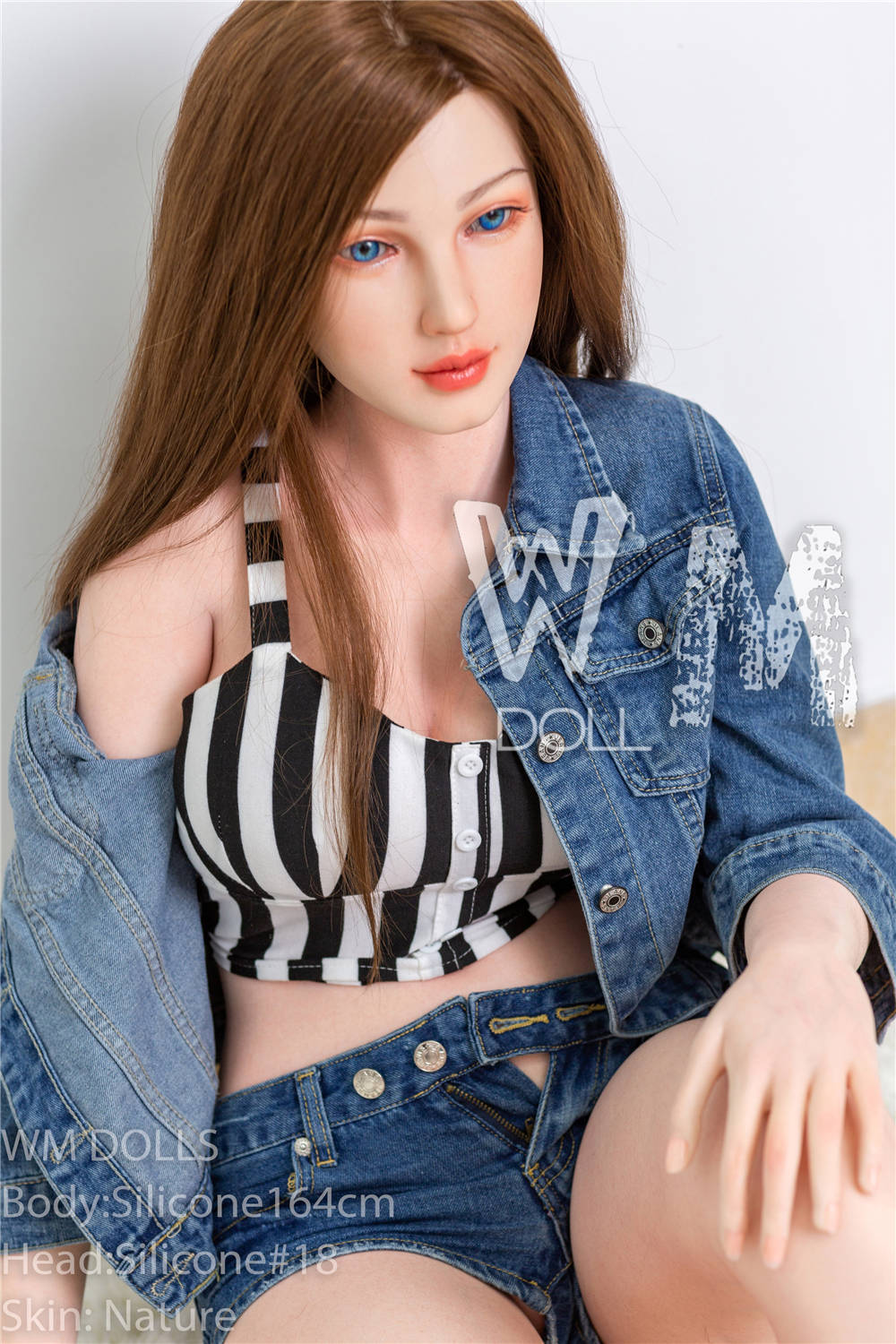 164cm D Cup WM Doll American Beauty Model Realistic Silicone Sex Doll