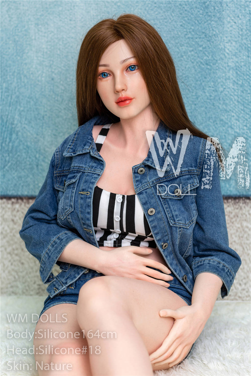 164cm D Cup WM Doll American Beauty Model Realistic Silicone Sex Doll