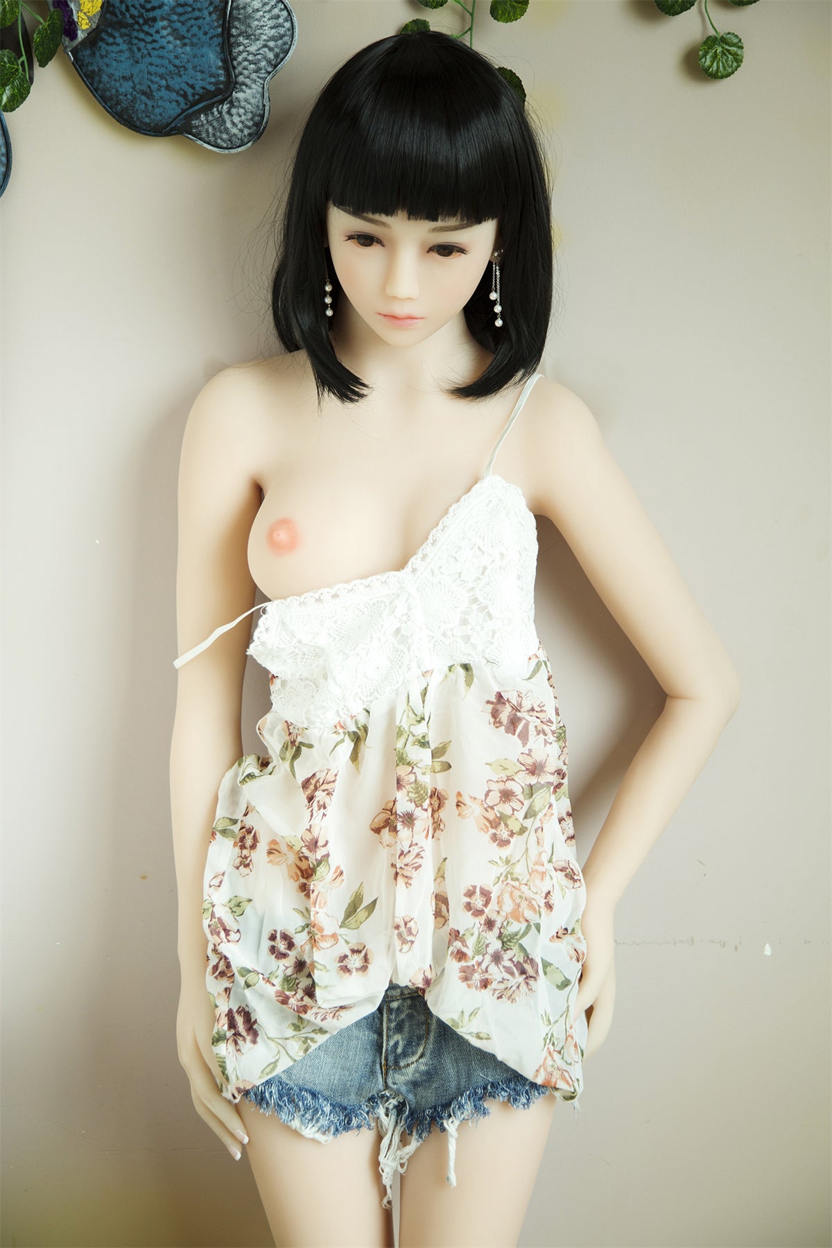 157cm flat chest cute sex doll Fire doll