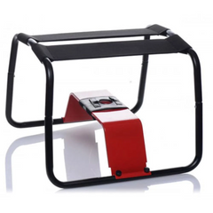 Chair-shaped sex machine with dildo