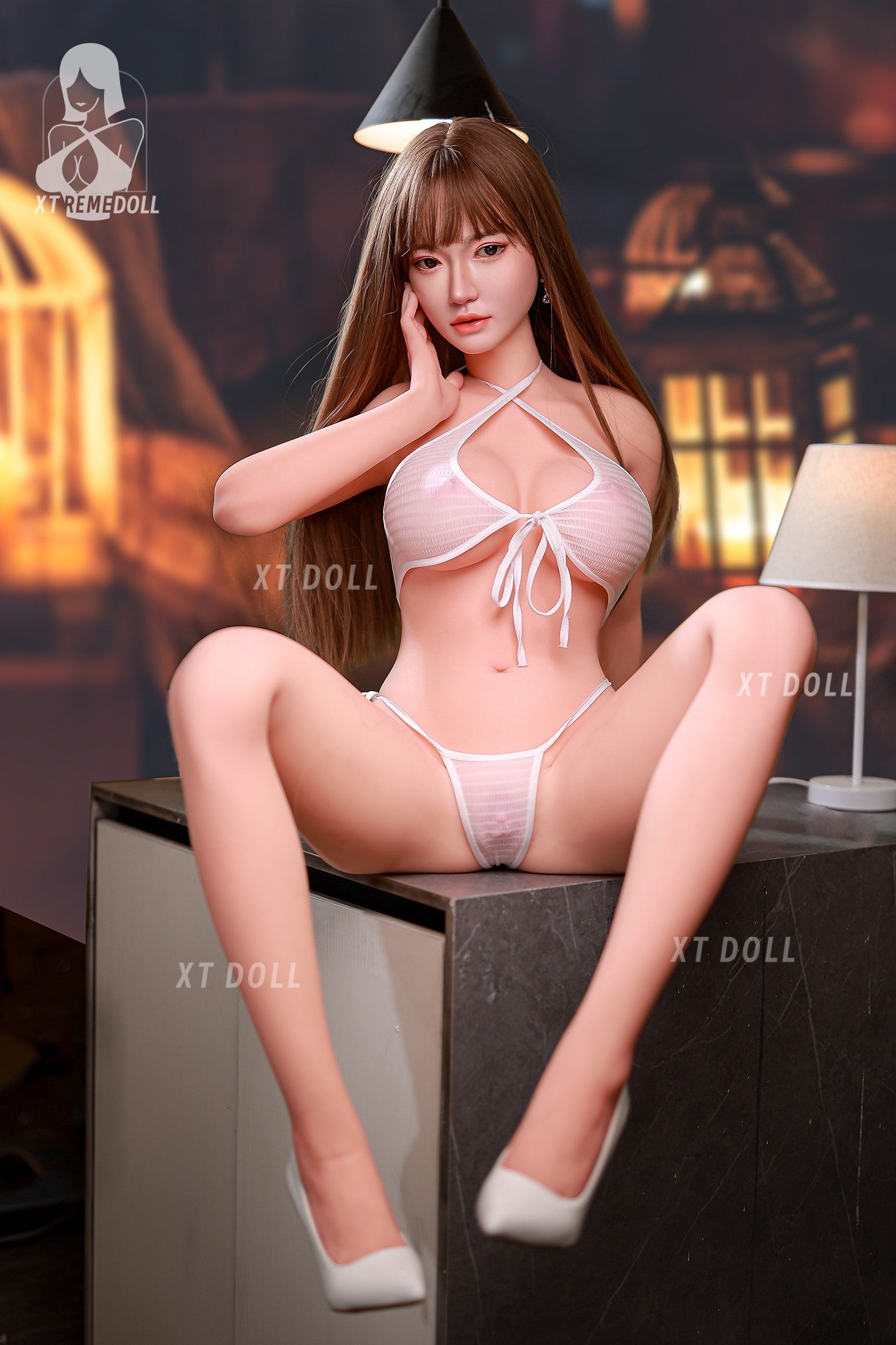 158cm Eva F-cup Silicone head TPE body beautiful sex doll XT Doll -14