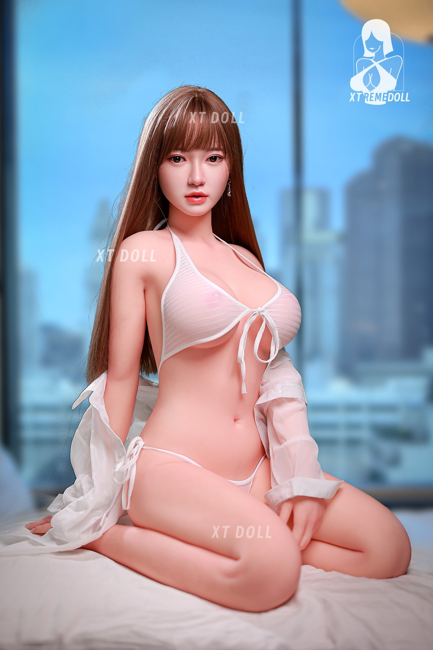 158cm Eva F-cup Silicone head TPE body beautiful sex doll XT Doll -14