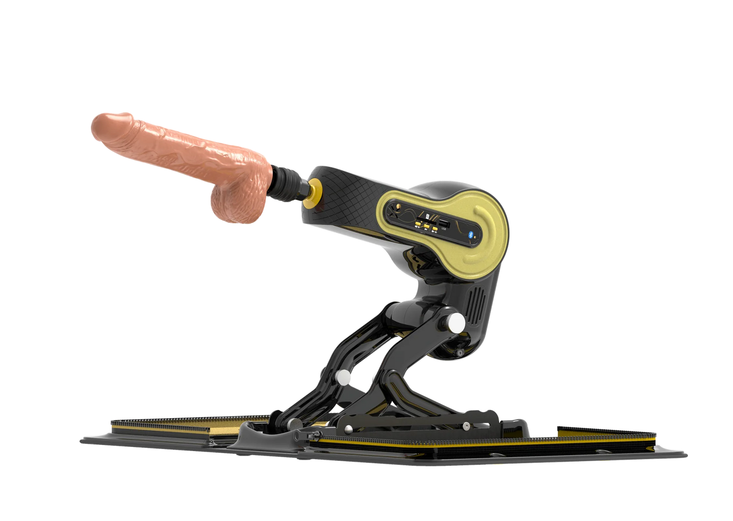 Sex machine "X8-MP3" with vibration and heating function